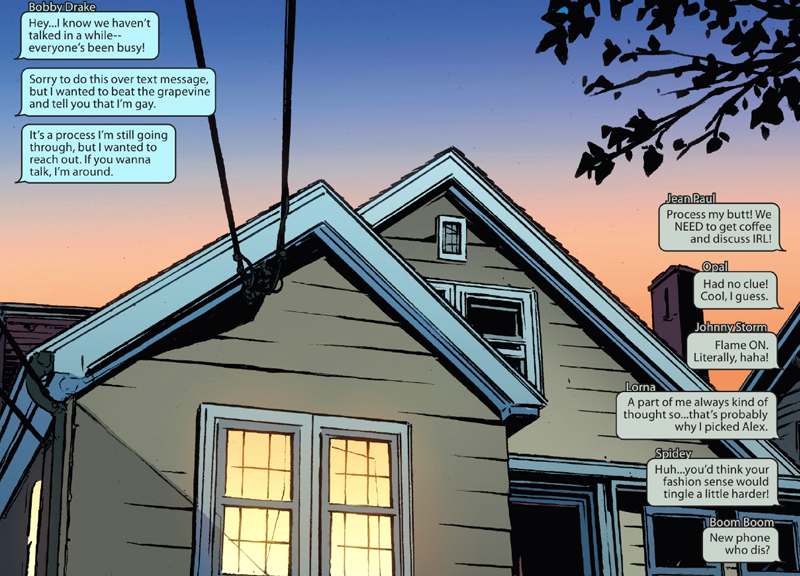 Illustration for article titled How the Marvel Universe is Reacting to Iceman Coming Out